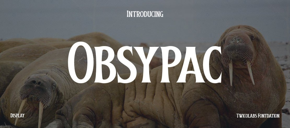 Obsypac Font