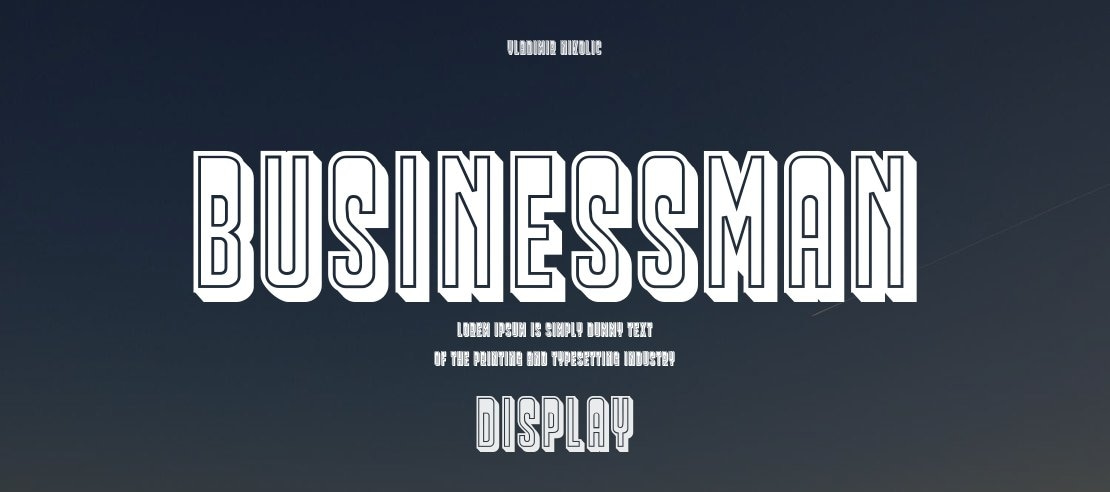 Businessman Font Family