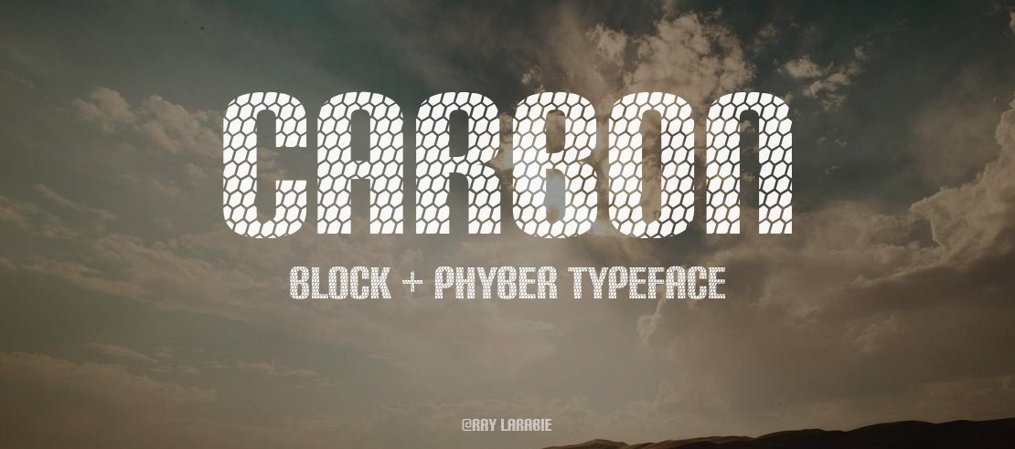 Carbon Block + Phyber Font Family