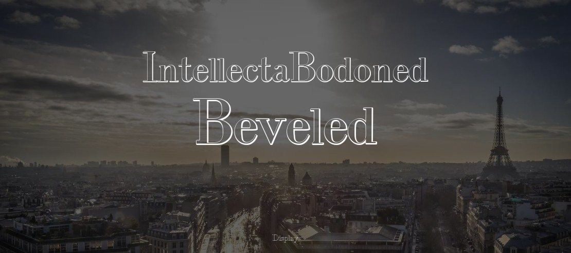 IntellectaBodoned Beveled Font