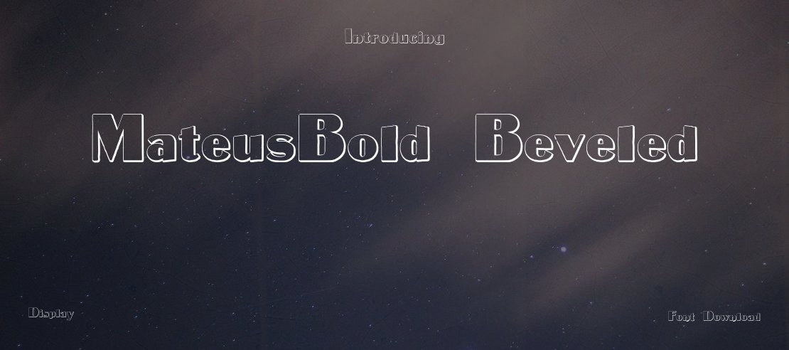 MateusBold Beveled Font Family