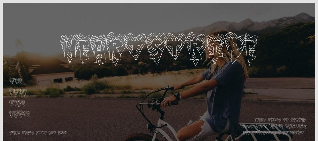 HeartStripe Font