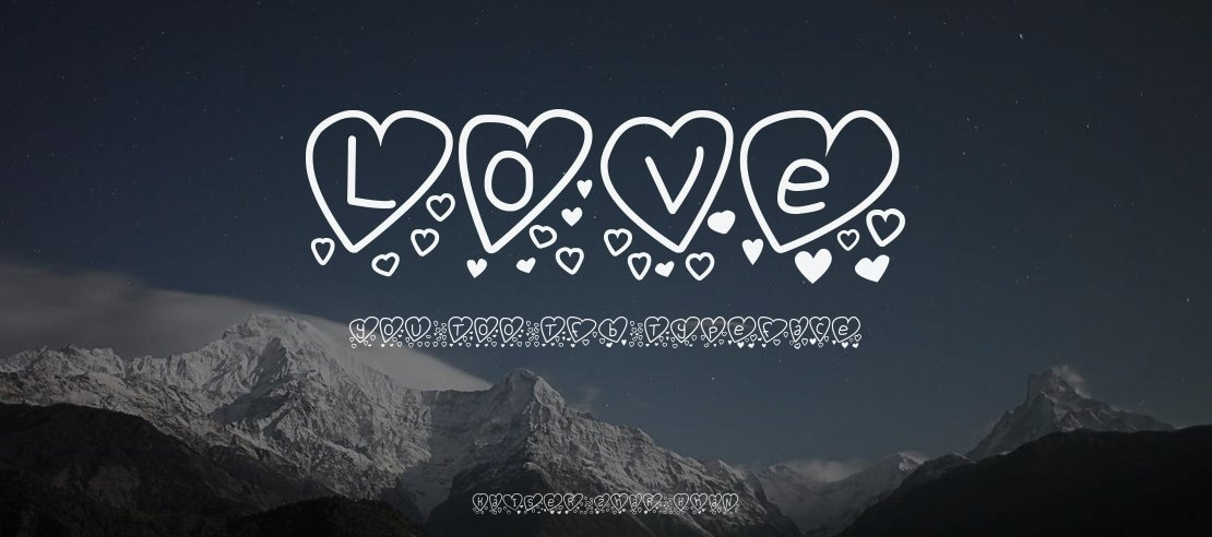 Love you too tfb Font