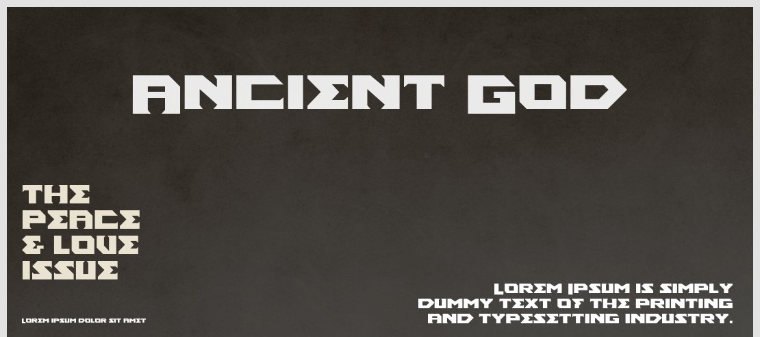 Ancient God Font