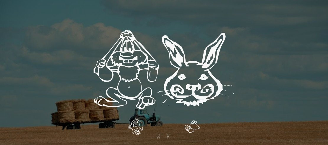KR Bunny Dings Font