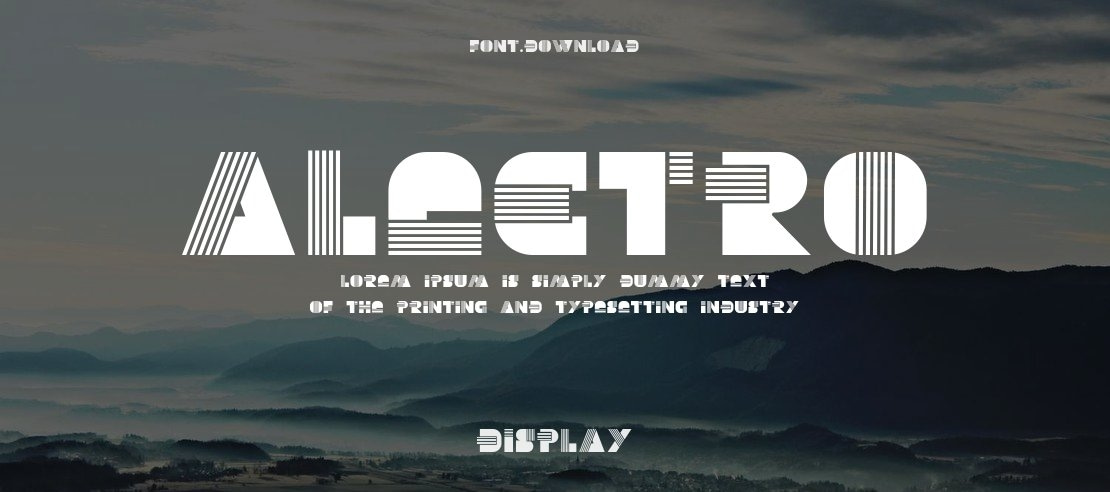 Alectro Font