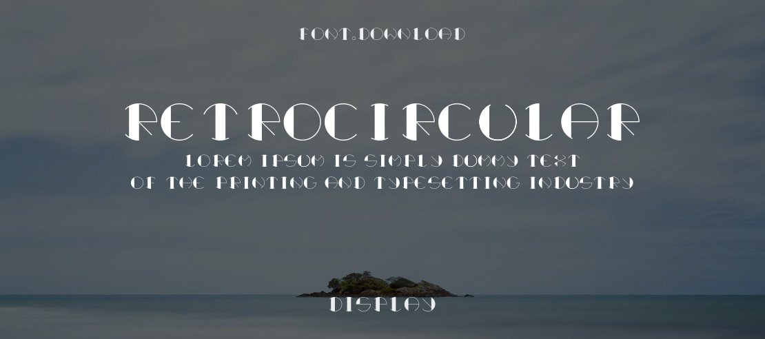 Retrocircular Font