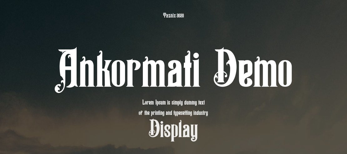 Ankormati Demo Font