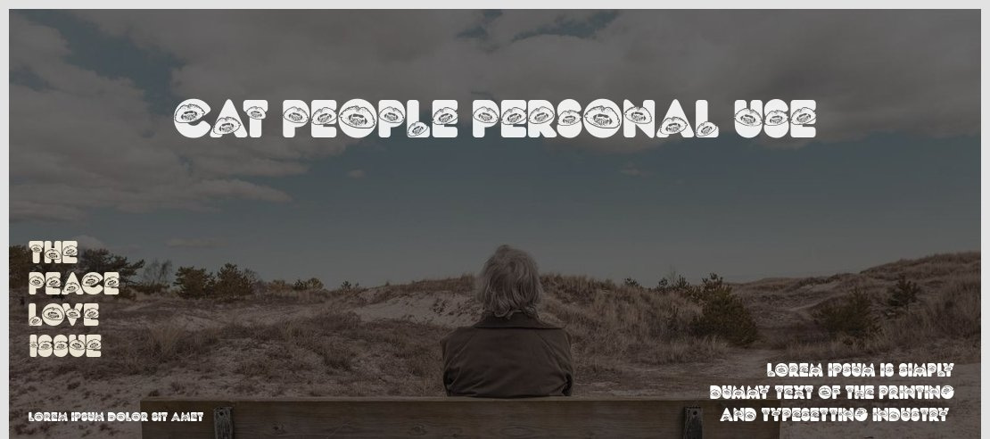 CAT PEOPLE PERSONAL USE Font