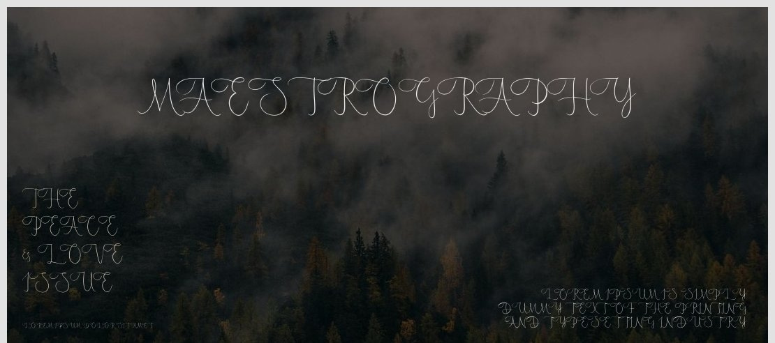 Maestrography Font