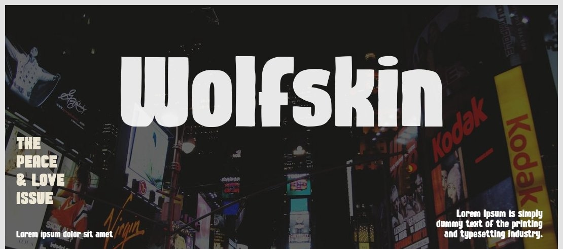 Wolfskin Font