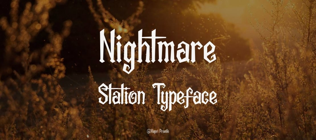Nightmare Station Font
