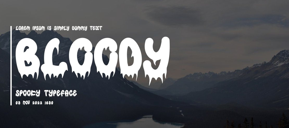 Bloody Spooky Font