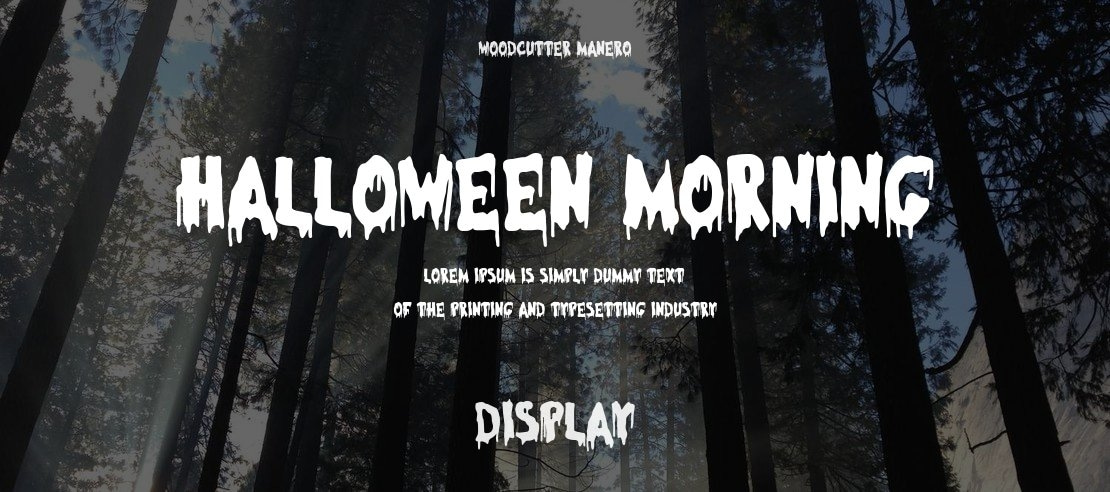 Halloween Morning Font