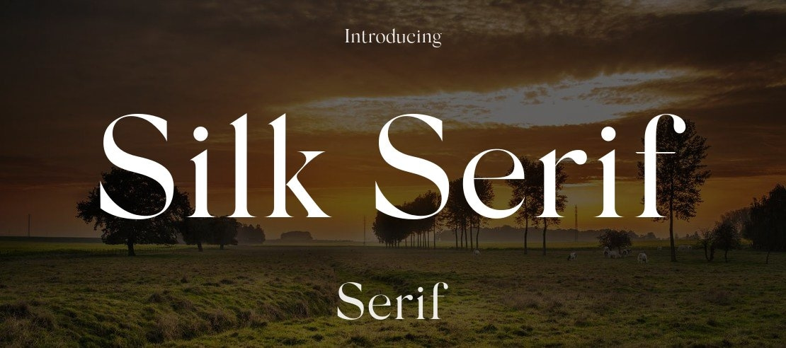 Silk Serif Font Family