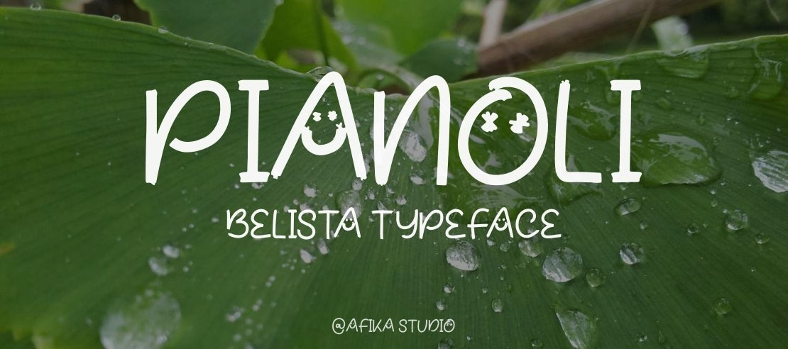 Pianoli Belista Font