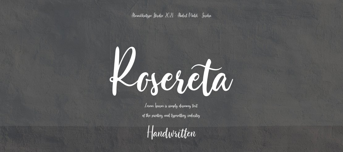 Rosereta Font