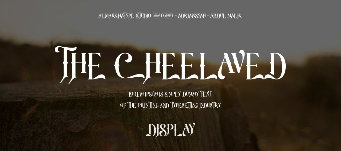 The Cheelaved Font