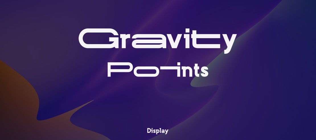 Gravity Points Font Family