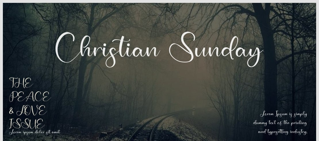 Christian Sunday Font