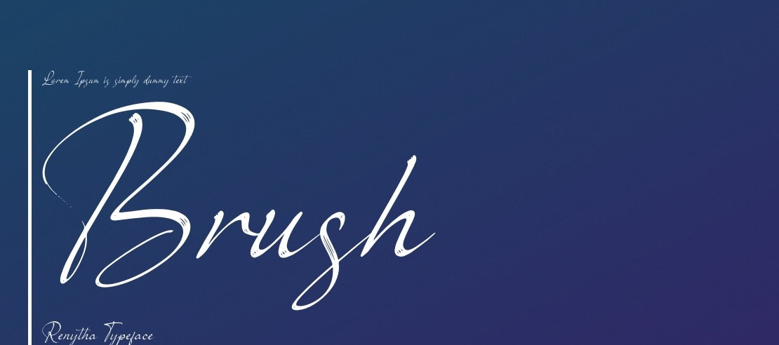 Brush Renytha Font