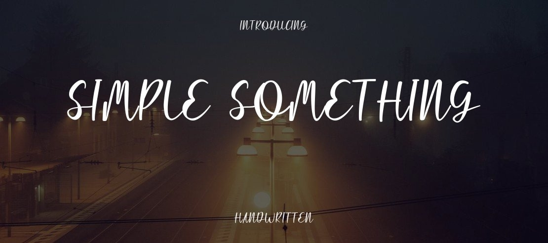 Simple Something Font