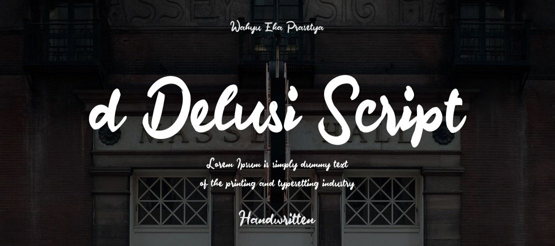 d Delusi Script Font