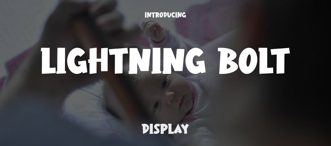 Lightning Bolt Font