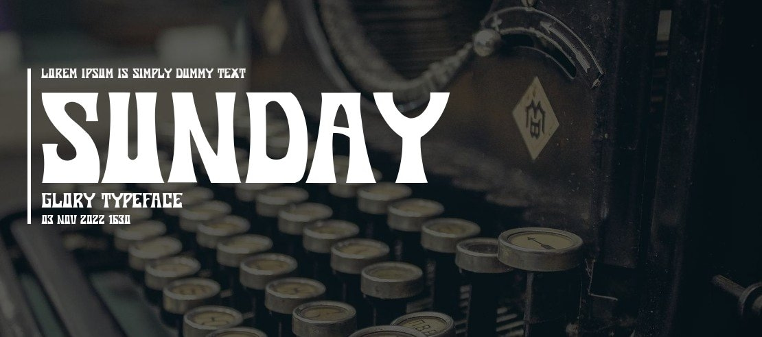 Sunday Glory Font