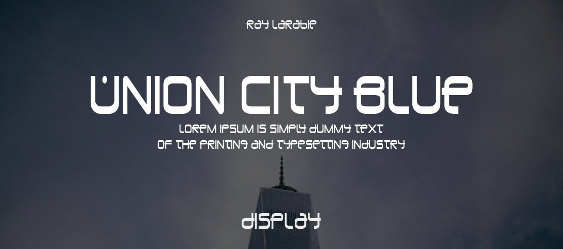 Union City Blue Font