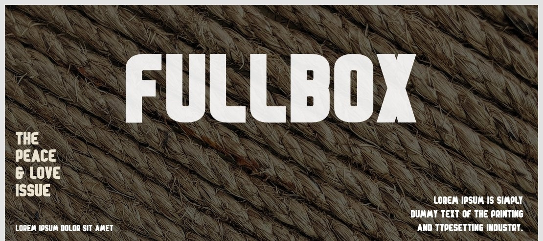 FullBox Font Family