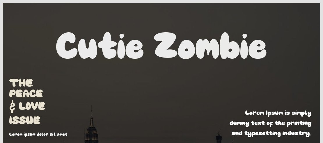 Cutie Zombie Font