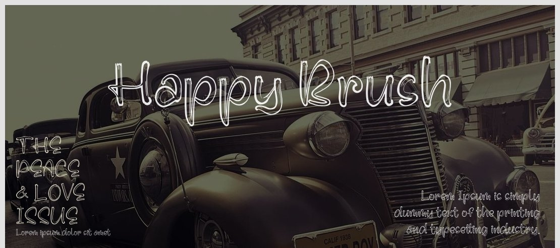 Happy Brush Font