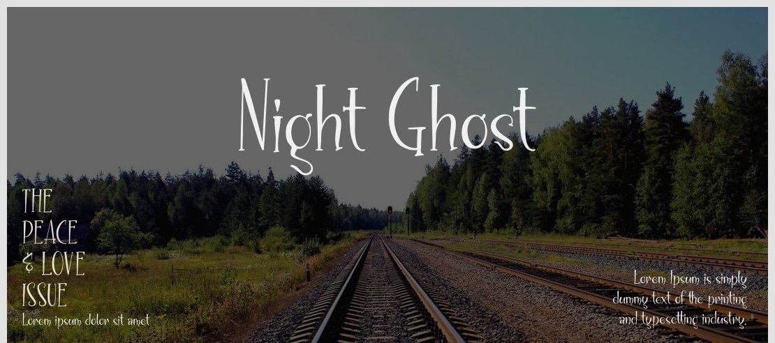 Night Ghost Font