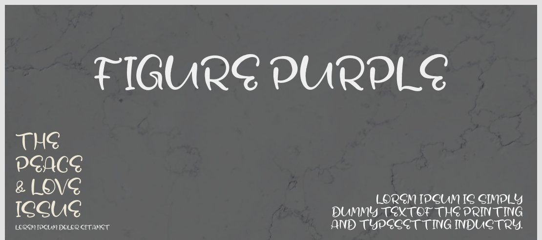 figure Purple Font