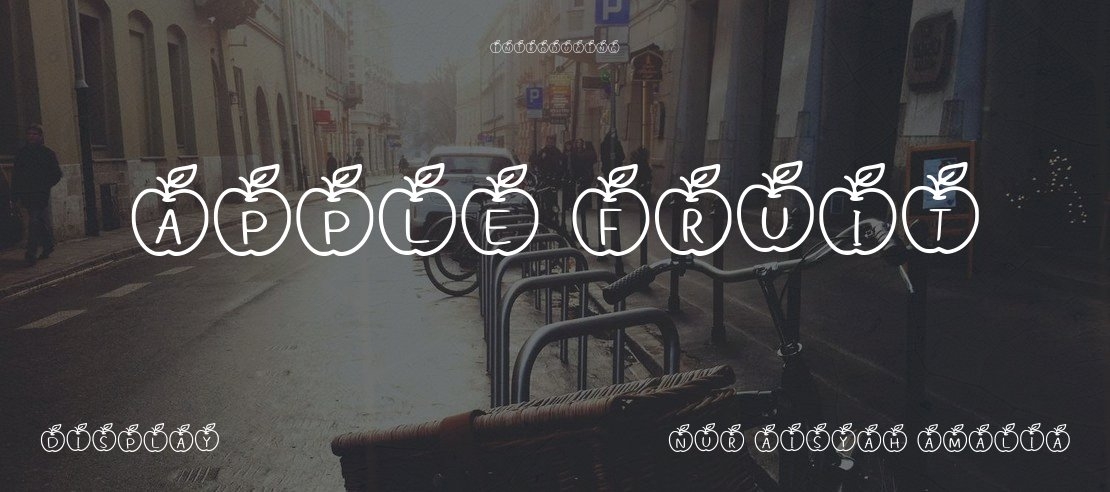 Apple Fruit Font