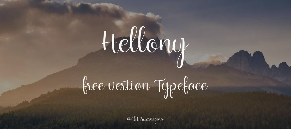 Hellony free vertion Font