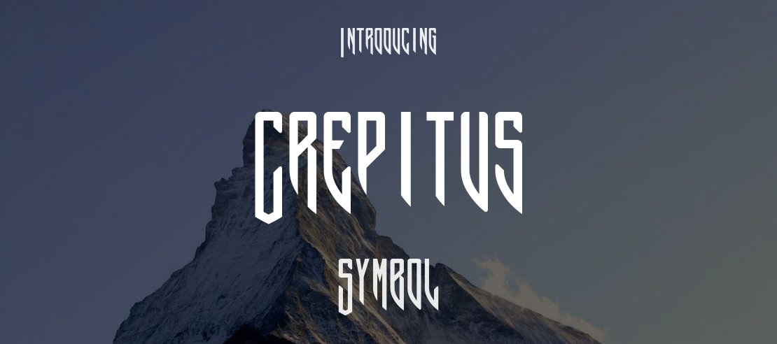 Crepitus Font