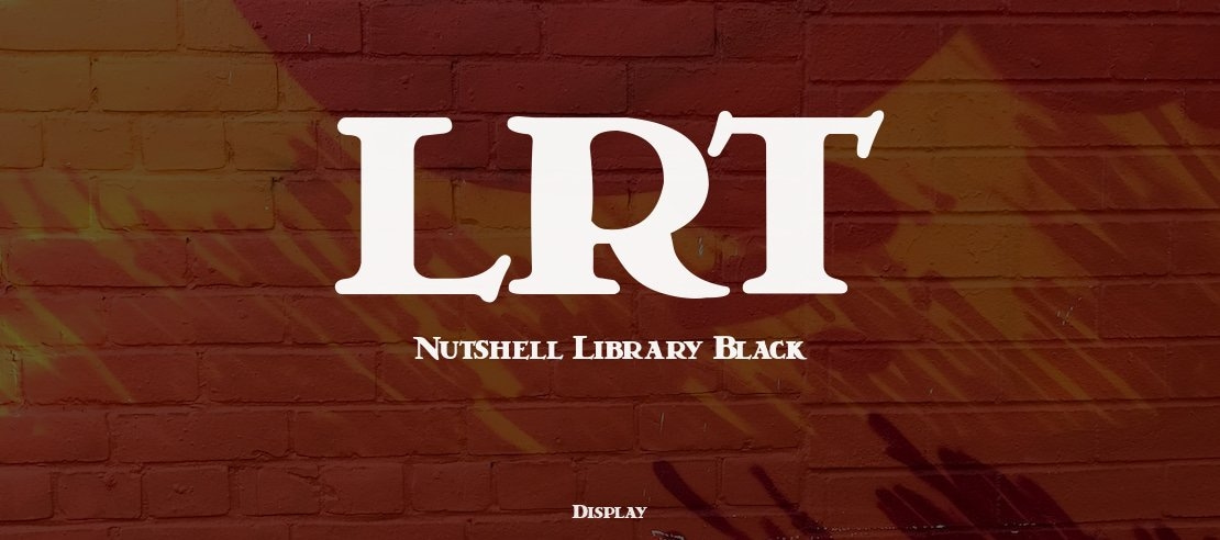 LRT Nutshell Library Black Font Family