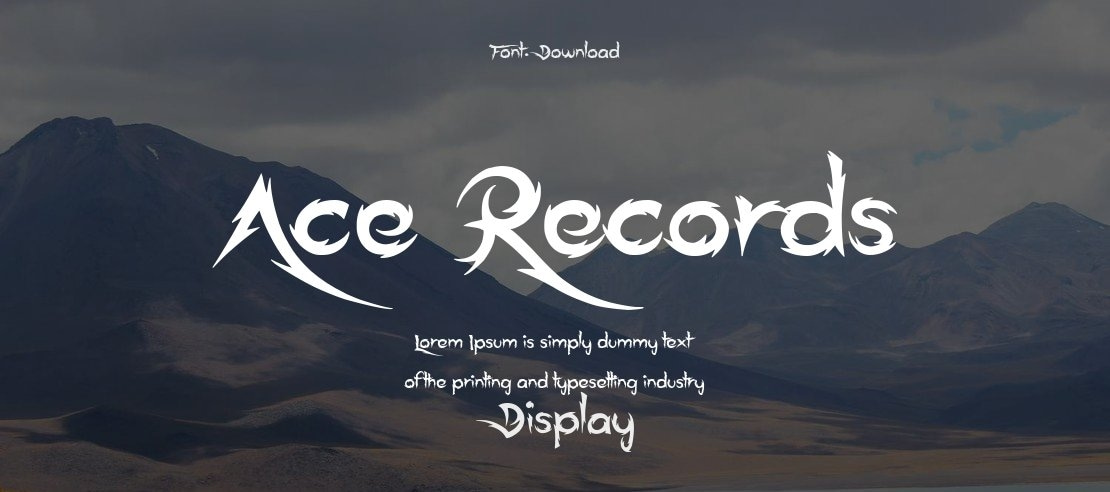 Ace Records Font