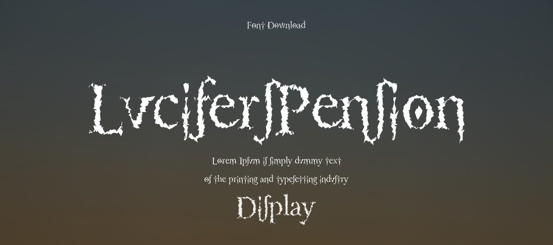 LucifersPension Font