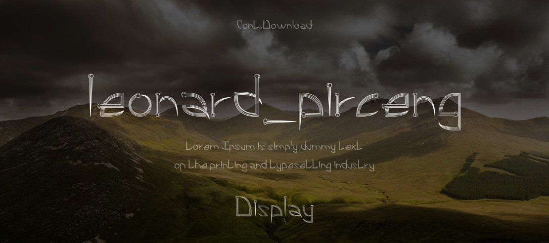 leonard_pirceng Font