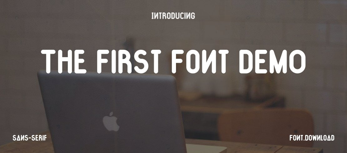 The First Font DEMO