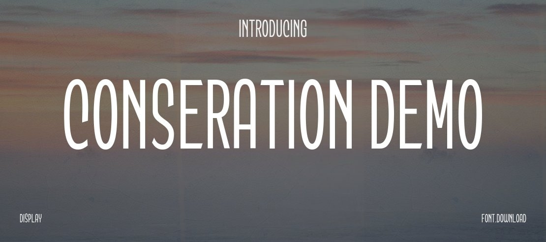 Conseration DEMO Font