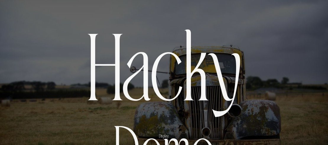 Hacky Demo Font