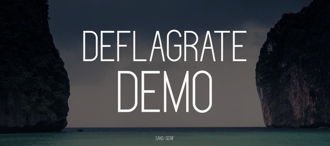 Deflagrate  DEMO Font Family