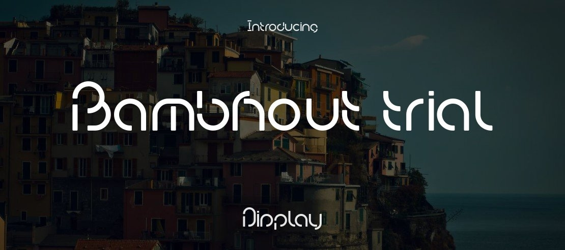 Bambhout trial Font