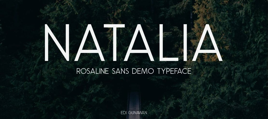 Natalia Rosaline Sans Demo Font
