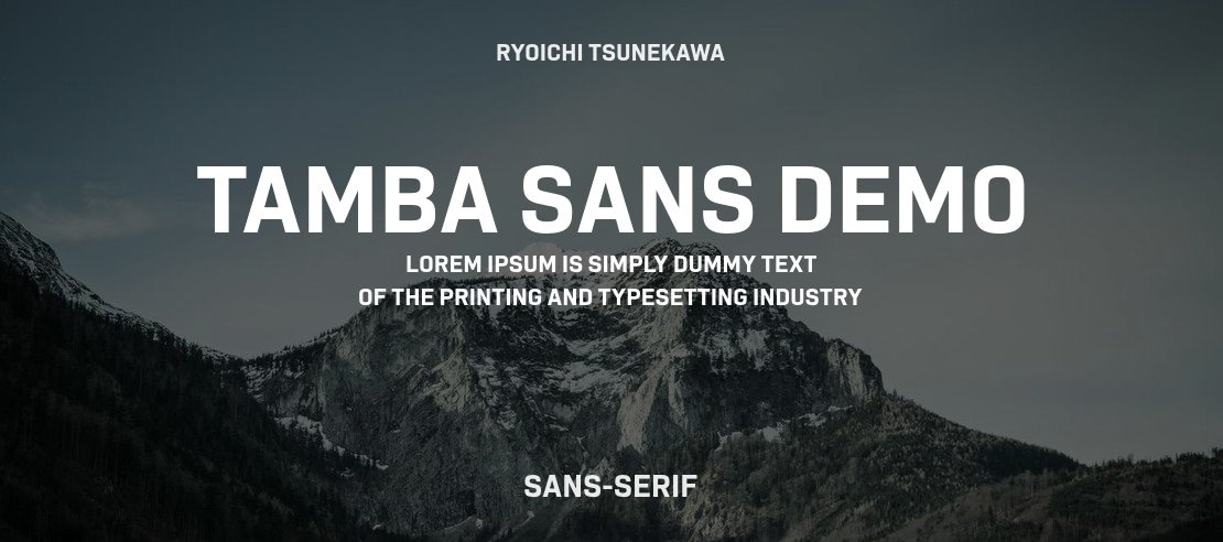 Tamba Sans Demo Font