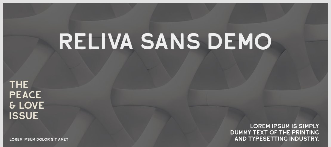 Reliva Sans DEMO Font